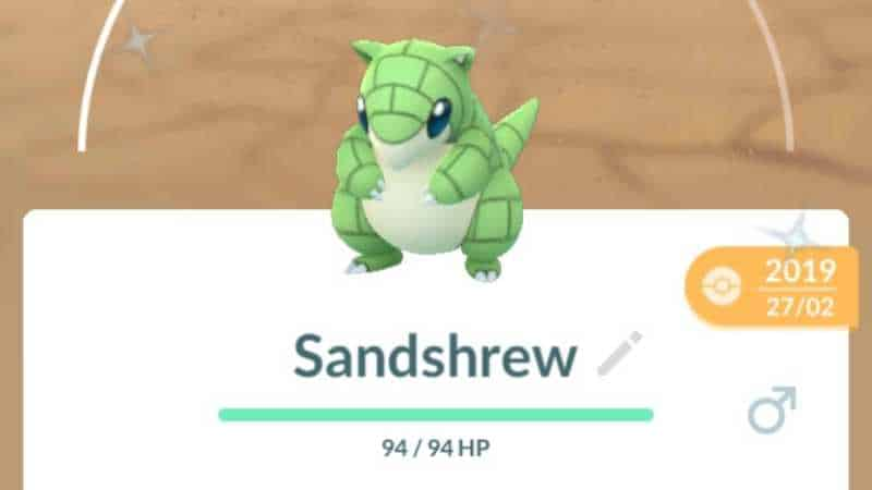 Shiny Sandshrew